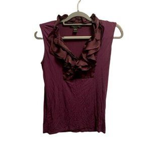 S August Silk Purple Sleeveless Boouse
